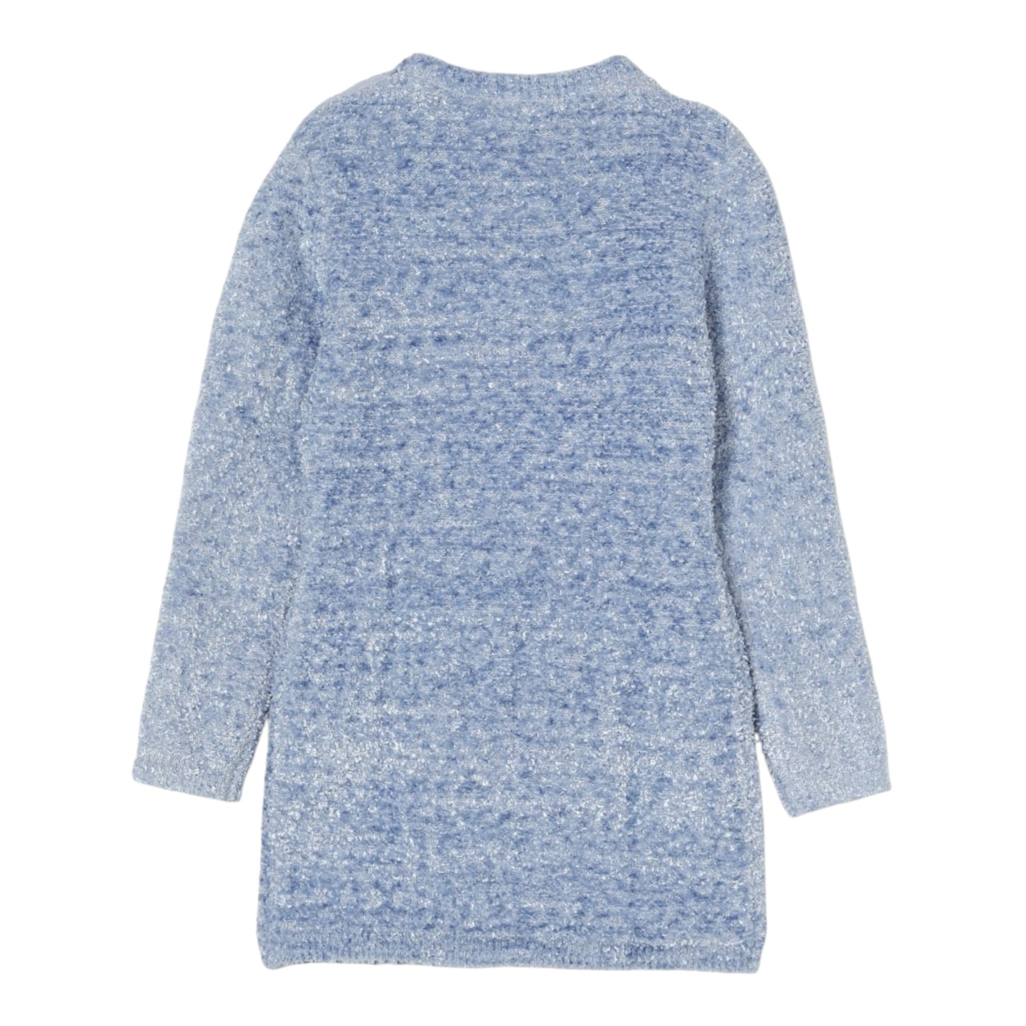 Elisabetta Franchi Abito Manica Lunga Tinta Nita Azzurro per Bambina EFAB640X AZZURRO ELISABETTA FRANCHI 
