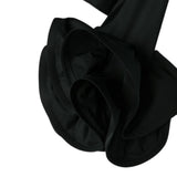 Elisabetta Franchi Camicia Manica Lunga tinta unita con Rouches Nero per Bambina EFCA207 NERO ELISABETTA FRANCHI 