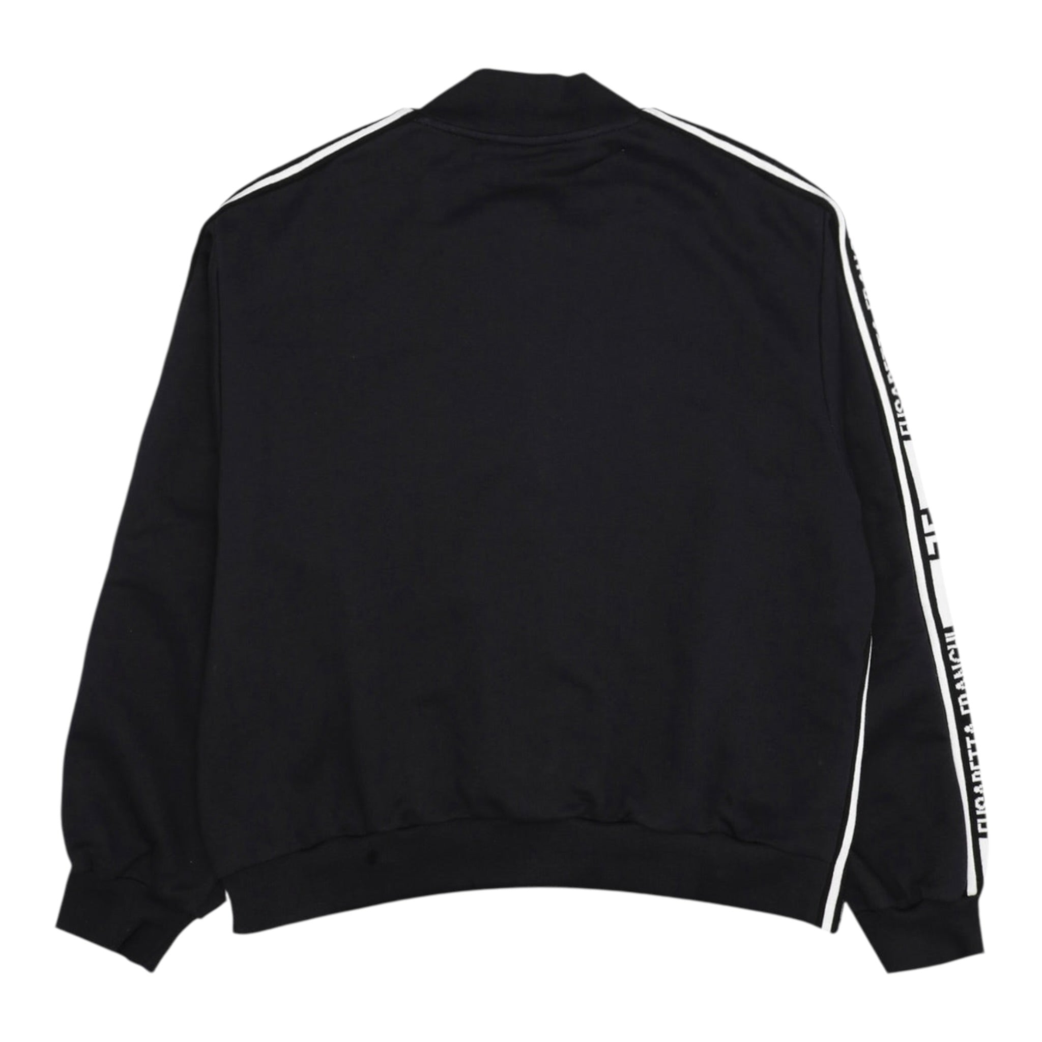 Elisabetta Franchi Felpa con Zip E Cappuccio tinta unita Nero per Bambina EFFE139 NERO ELISABETTA FRANCHI 