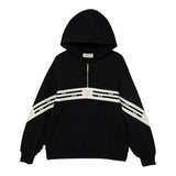 Elisabetta Franchi Felpa con Mezza Zip E Cappuccio tinta unita Nero per Bambina EFFE154 NERO ELISABETTA FRANCHI 