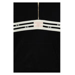 Elisabetta Franchi Felpa con Mezza Zip E Cappuccio tinta unita Nero per Bambina EFFE154 NERO ELISABETTA FRANCHI 