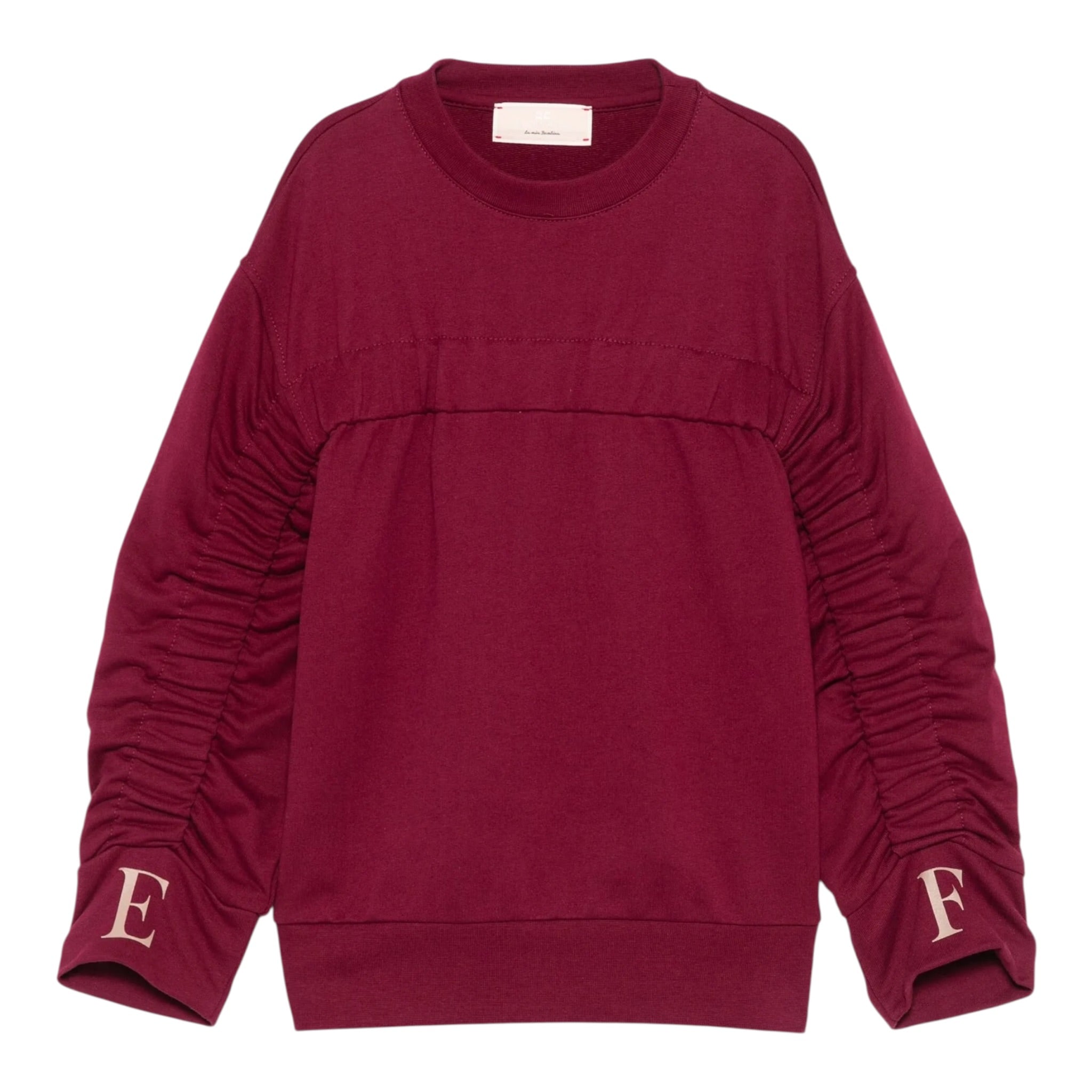 Elisabetta Franchi Felpa Chiusa Girocollo tinta unita Bordeaux per Bambina EFFE159 BORDEAUX ELISABETTA FRANCHI 