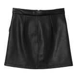 Elisabetta Franchi Gonna tinta unita con Zip Nero per Bambina EFGO169 NERO ELISABETTA FRANCHI 