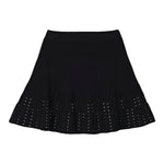 Elisabetta Franchi Gonna tinta unita con Strass Nero per Bambina EFGO193 NERO ELISABETTA FRANCHI 