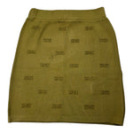 Elisabetta Franchi Gonna tinta unita con Brillantini Verde per Bambina EFGO194 VERDE ELISABETTA FRANCHI 