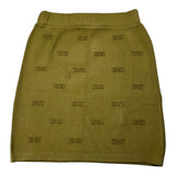 Elisabetta Franchi Gonna tinta unita con Brillantini Verde per Bambina EFGO194 VERDE ELISABETTA FRANCHI 