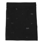 Elisabetta Franchi Gonna tinta unita con Brillantini Nero per Bambina EFGO194X NERO ELISABETTA FRANCHI 