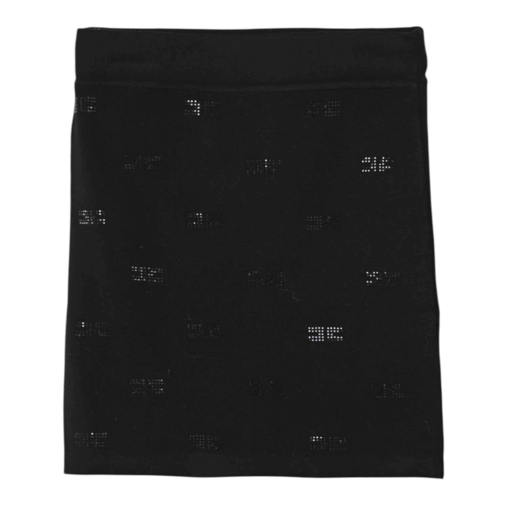 Elisabetta Franchi Gonna tinta unita con Brillantini Nero per Bambina EFGO194X NERO ELISABETTA FRANCHI 