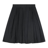 Elisabetta Franchi Gonna tinta unita con Logo Brillantinato Nero per Bambina EFGO198X NERO ELISABETTA FRANCHI 