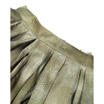 Elisabetta Franchi Gonna tinta unita con Logo Verde per Bambina EFGO199 VERDE ELISABETTA FRANCHI 