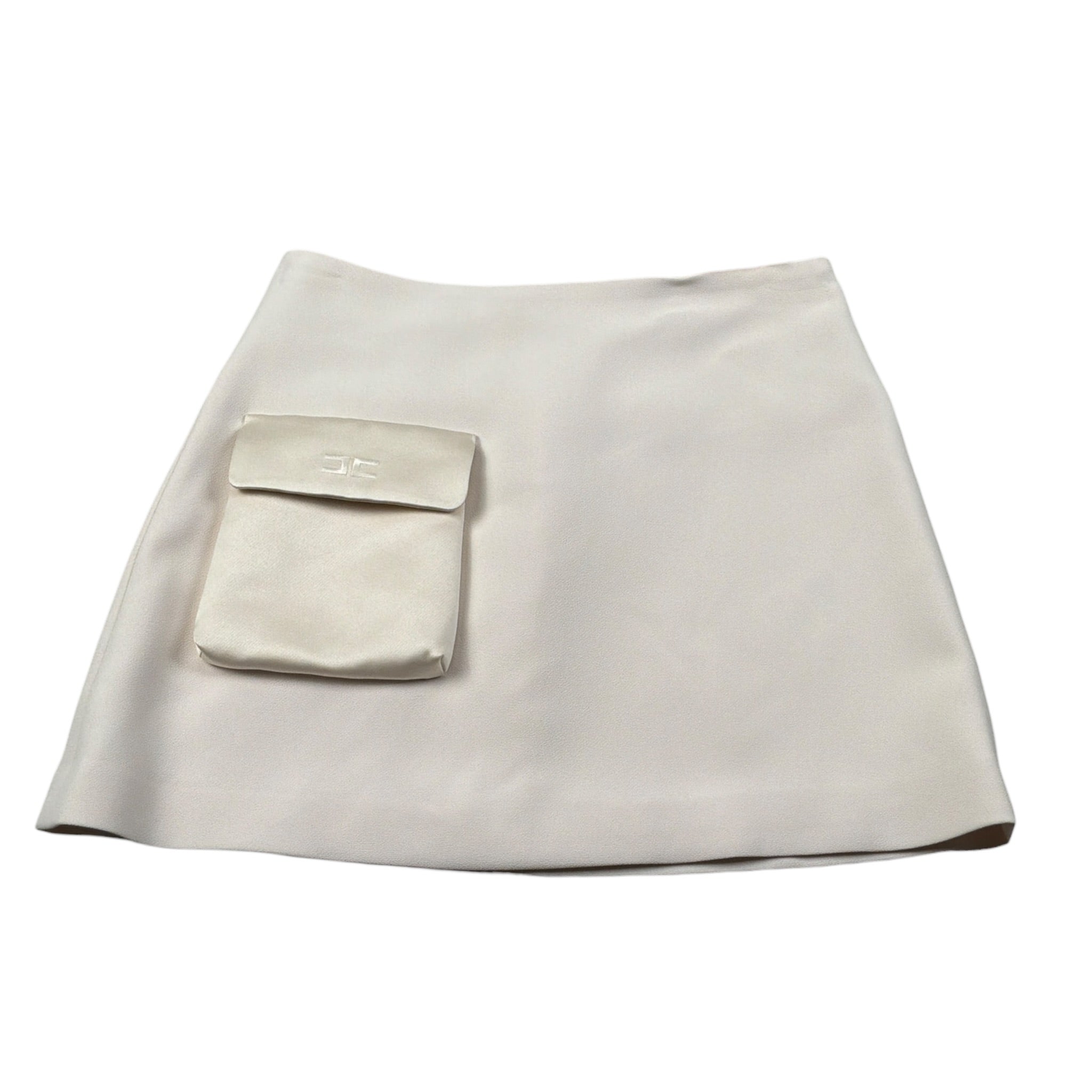 Elisabetta Franchi Gonna tinta unita con Tascone Panna per Bambina EFGO200 PANNA ELISABETTA FRANCHI 