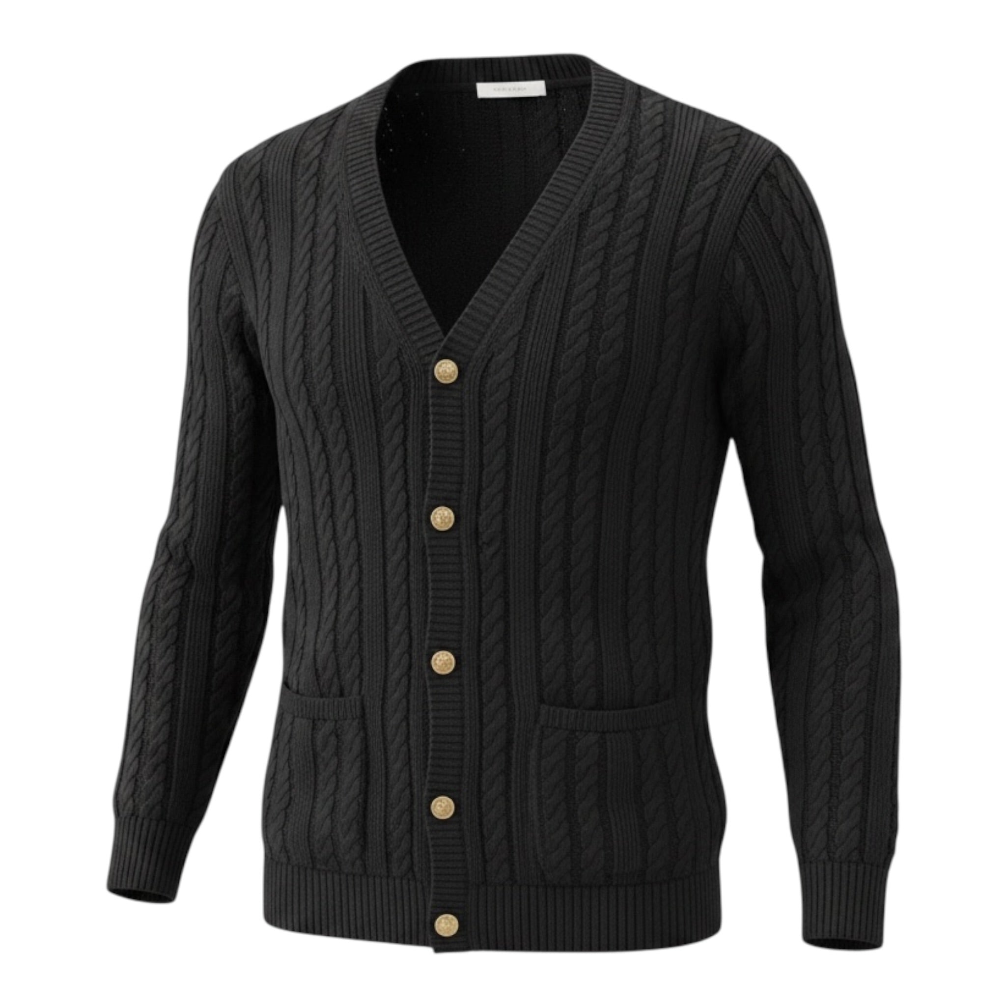 Elisabetta Franchi Cardigan tinta unita con Bottoni Nero per Bambina EFMA172 NERO ELISABETTA FRANCHI 