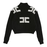 Elisabetta Franchi Cardigan tinta unita con Bottoni Nero per Bambina EFMA172 NERO ELISABETTA FRANCHI 