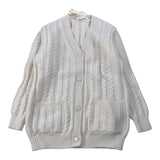 Elisabetta Franchi Cardigan tinta unita con Bottoni Panna per Bambina EFMA172 PANNA ELISABETTA FRANCHI 