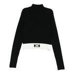 Elisabetta Franchi Maglia Mezzo Collo tinta unita Nero per Bambina EFMA173X NERO ELISABETTA FRANCHI 