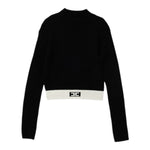 Elisabetta Franchi Maglia Mezzo Collo tinta unita Nero per Bambina EFMA173XX NERO ELISABETTA FRANCHI 