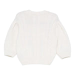 Elisabetta Franchi Maglia tinta unita con Logo Panna per Bambina EFMA174 PANNA ELISABETTA FRANCHI 