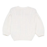 Elisabetta Franchi Maglia tinta unita con Logo Panna per Bambina EFMA174 PANNA ELISABETTA FRANCHI 