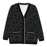 Elisabetta Franchi Cardigan tinta unita con Logo Nero per Bambina EFMA182 NERO ELISABETTA FRANCHI 