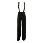 Elisabetta Franchi Pantalone tinta unita con Bretelle Nero per Bambina EFPA265 NERO ELISABETTA FRANCHI 