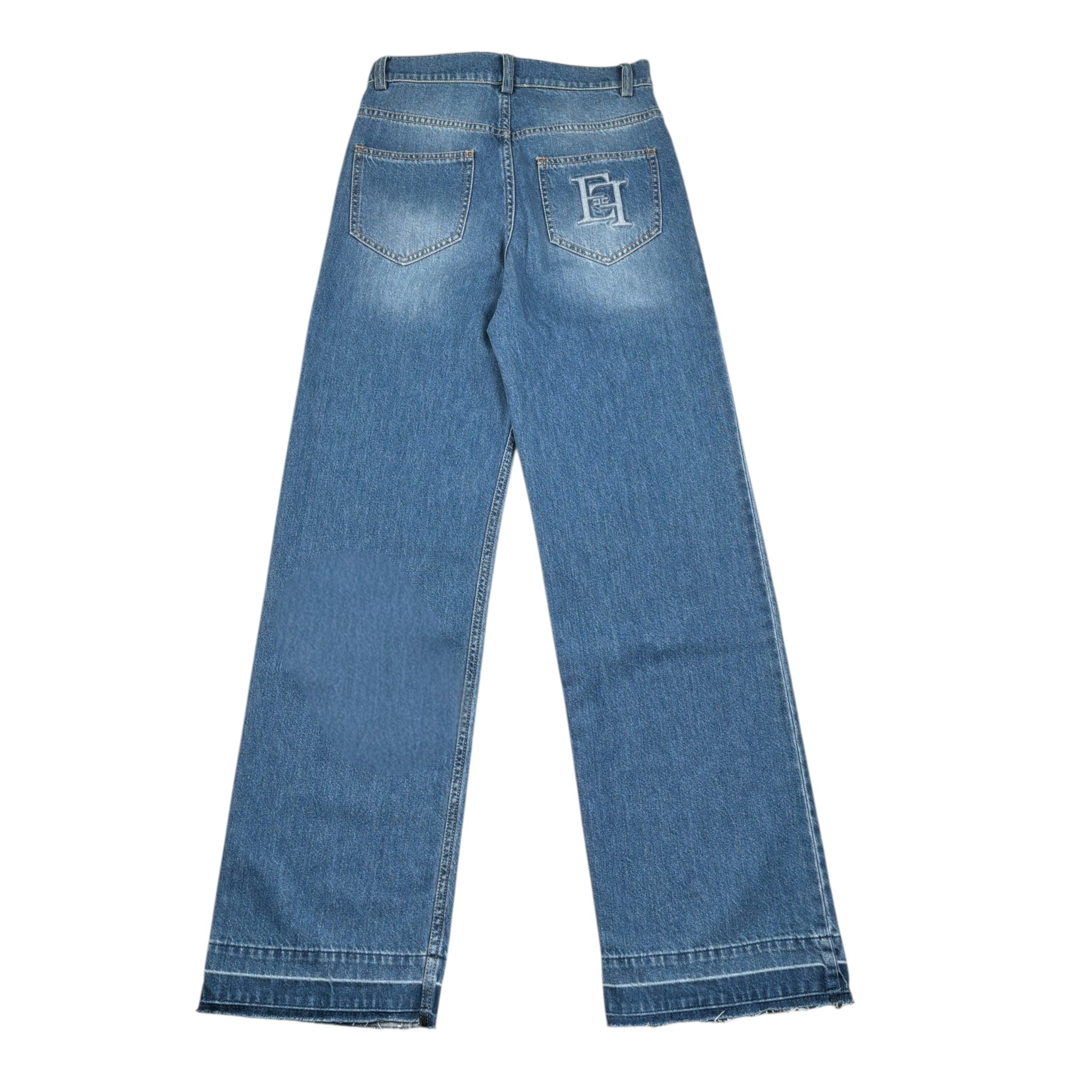 Elisabetta Franchi Jeans tinta unita con 5 Tasche Azzurro per Bambina EFPA290 AZZURRO ELISABETTA FRANCHI 