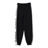 Elisabetta Franchi Pantalone Tuta tinta unita con Logo Nero per Bambina EFPA298 NERO ELISABETTA FRANCHI 