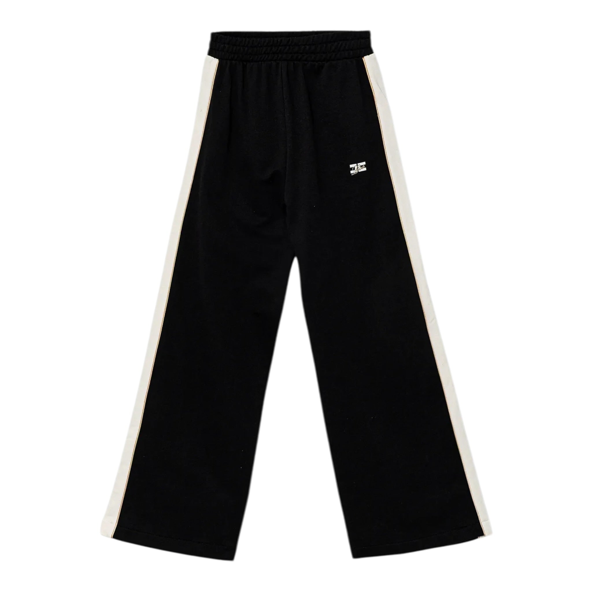 Elisabetta Franchi Pantalone tinta unita Modello Palazzo Nero per Bambina EFPA299 NERO ELISABETTA FRANCHI 