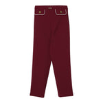 Elisabetta Franchi Pantalone tinta unita con Elastico In Vita Bordeaux per Bambina EFPA302X BORDEAUX ELISABETTA FRANCHI 