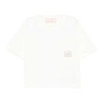 Elisabetta Franchi T-Shirt Girocollo tinta unita con Taschino Bianco per Bambina EFTS243 BIANCO ELISABETTA FRANCHI 