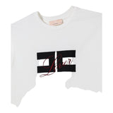 Elisabetta Franchi T-Shirt Girocollo tinta unita con Stampa Bianco per Bambina EFTS245 BIANCO ELISABETTA FRANCHI 