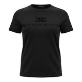 Elisabetta Franchi T-Shirt tinta unita con Logo Nero per Bambina EFTS250 NERO ELISABETTA FRANCHI 