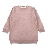Elisabetta Franchi Abito Manica Lunga tinta unita Rosa per Bambina EGAB217C ROSA ELISABETTA FRANCHI 