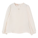 Elisabetta Franchi Camicia Manica Lunga tinta unita Rosa per Bambina EGCA044J ROSA ELISABETTA FRANCHI 