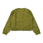 Elisabetta Franchi Cardigan tinta unita con Brillantini Verde per Neonata EGMA041XN VERDE ELISABETTA FRANCHI 