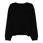 Elisabetta Franchi Cardigan tinta unita con Brillantini Nero per Neonata EGMA041XX NERO ELISABETTA FRANCHI 