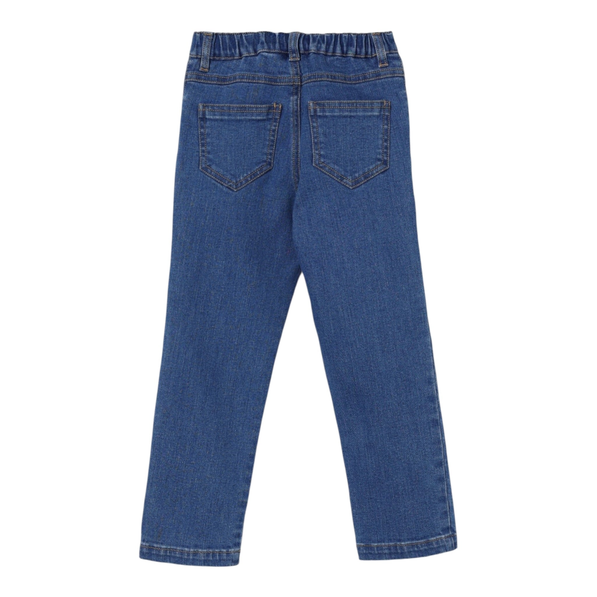 Elisabetta Franchi Jeans tinta unita con Elastico In Vita Azzurro per Neonata EGPA084 AZZURRO ELISABETTA FRANCHI 
