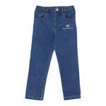 Elisabetta Franchi Jeans tinta unita con Elastico In Vita Azzurro per Bambina EGPA084J AZZURRO ELISABETTA FRANCHI 