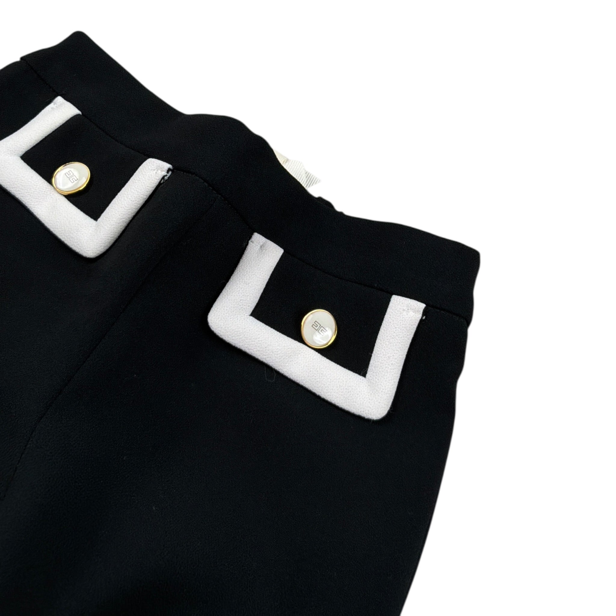 Elisabetta Franchi Pantalone tinta unita con Tasche Nero per Bambina EGPA086 NERO ELISABETTA FRANCHI 