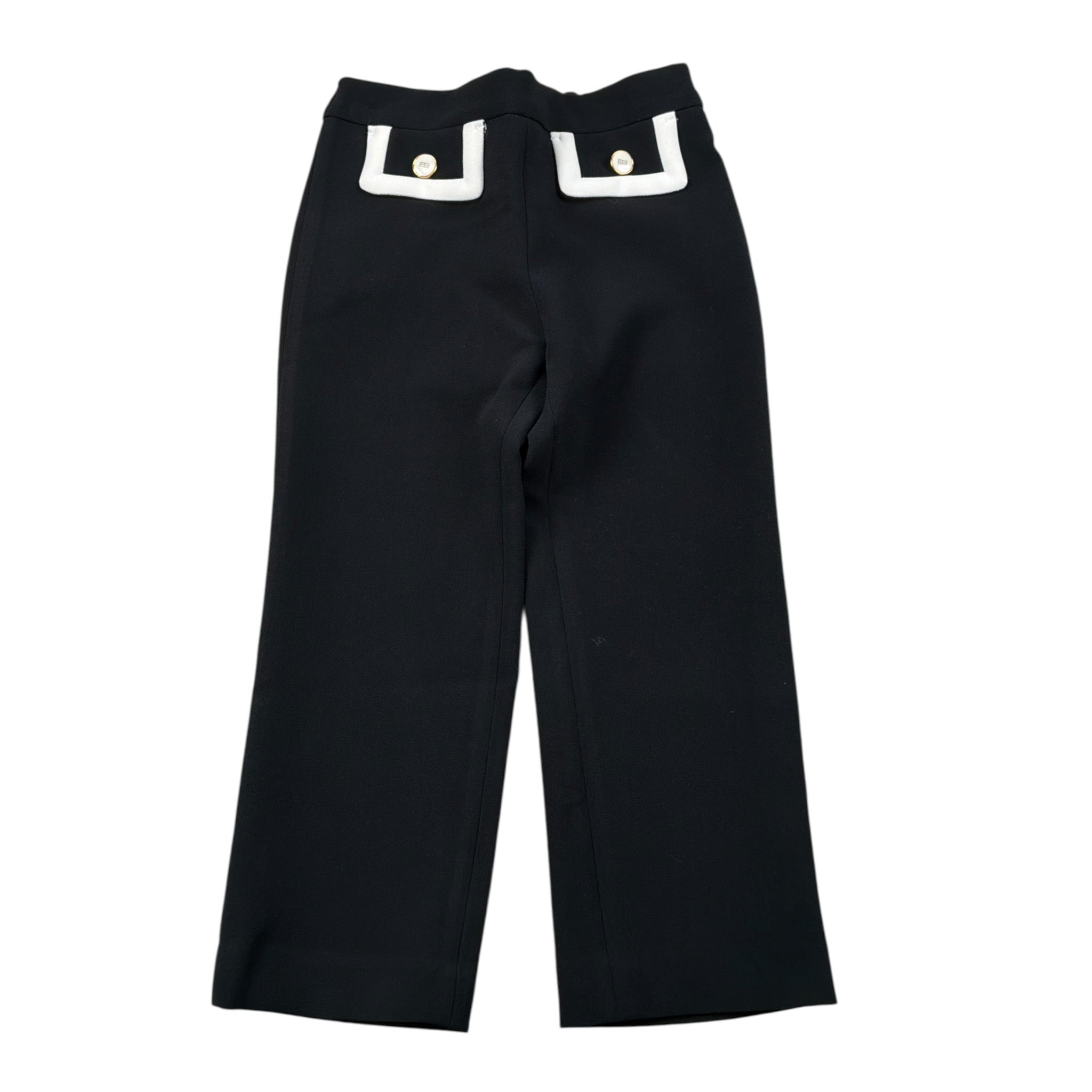 Elisabetta Franchi Pantalone tinta unita con Tasche Nero per Neonata EGPA086N NERO ELISABETTA FRANCHI 
