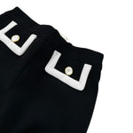 Elisabetta Franchi Pantalone tinta unita con Tasche Nero per Neonata EGPA086N NERO ELISABETTA FRANCHI 