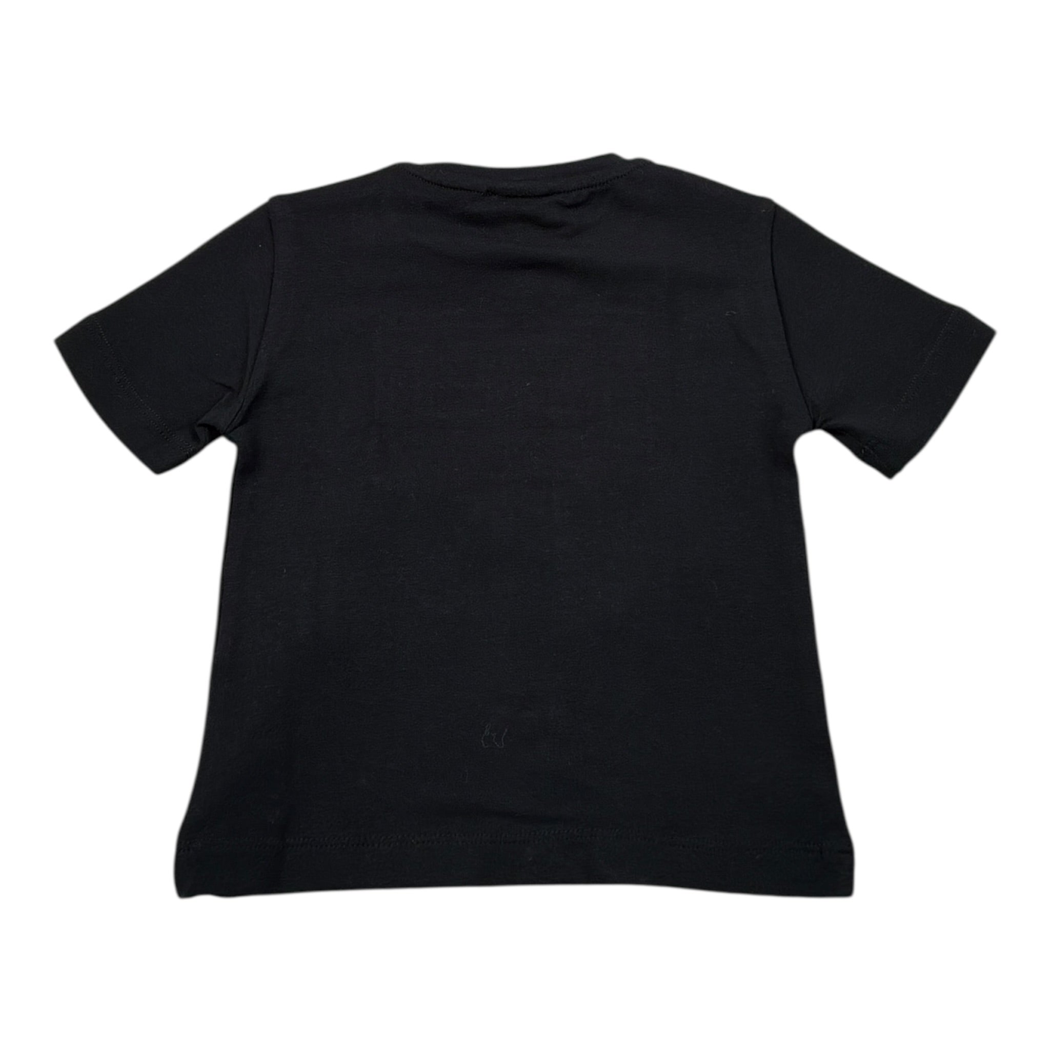 Elisabetta Franchi T-Shirt Girocollo tinta unita con Stampa Nero per Bambina EGTS096J NERO ELISABETTA FRANCHI 