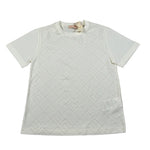 Elisabetta Franchi T-Shirt Girocollo tinta unita Panna per Bambina EGTS097 PANNA ELISABETTA FRANCHI 