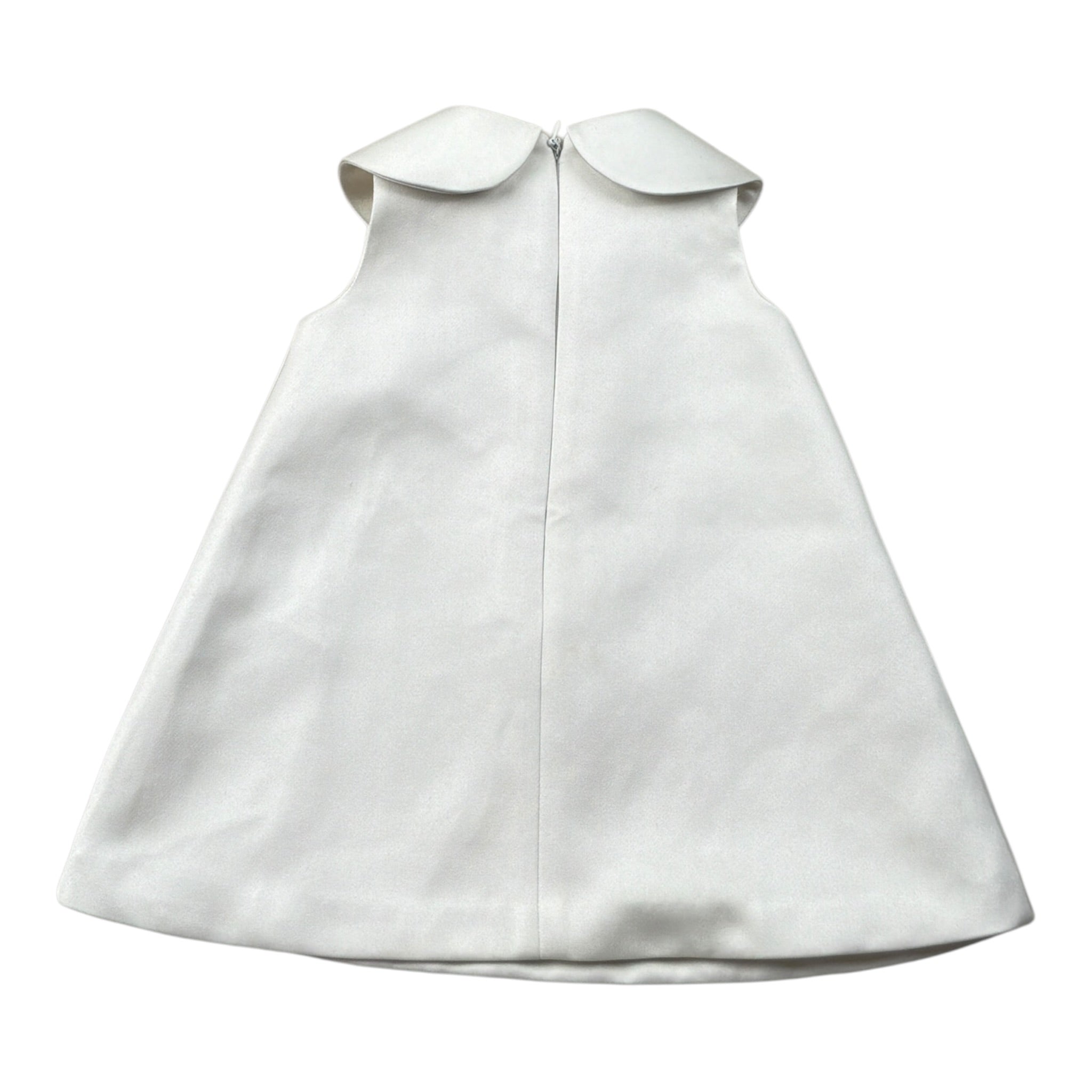 Elisabetta Franchi Abito Giromanica tinta unita con Colletto Bianco per Neonata ENAB063 BIANCO ELISABETTA FRANCHI 