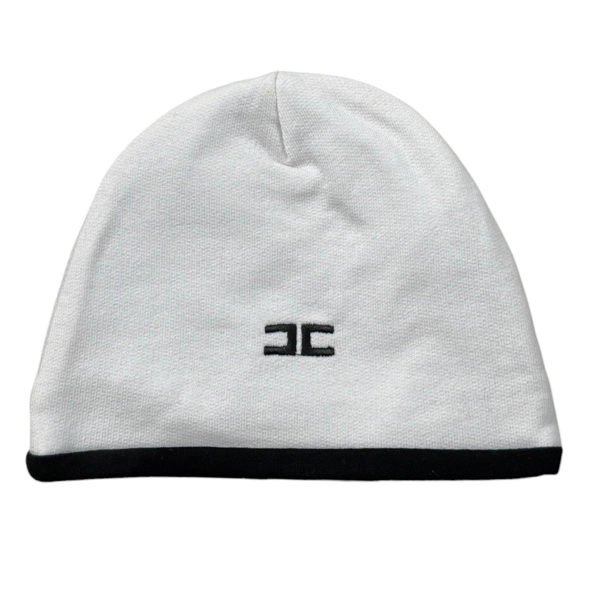 Elisabetta Franchi Cappello tinta unita con Logo Panna per Neonata ENCP076 PANNA ELISABETTA FRANCHI 