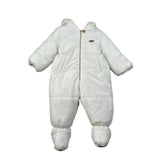 Elisabetta Franchi Eskimo tinta unita con Cappuccio Panna per Neonata ENTT003 PANNA ELISABETTA FRANCHI 