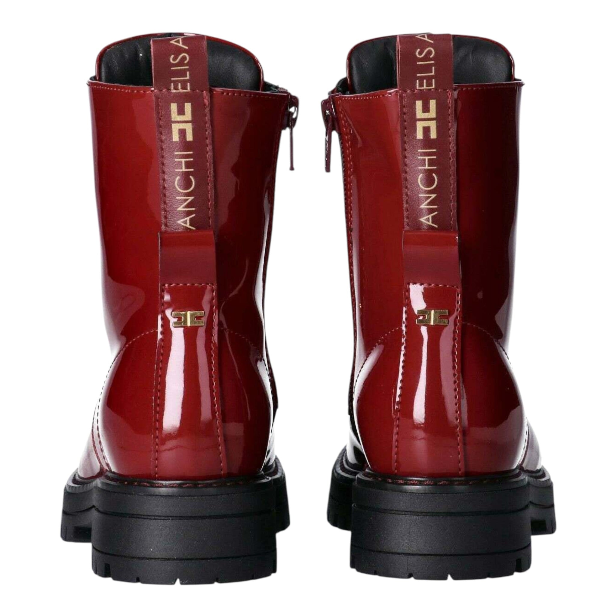 Elisabetta Franchi Stivali Tinta Uniita con Applicazioni Rosso per Bambina F4A5E0414 ROSSO ELISABETTA FRANCHI 