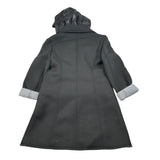 Elsy Cappotto tinta unita con Cappuccio Nero per Bambina 4102 NERO ELSY 