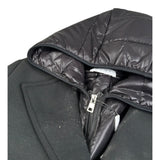 Elsy Cappotto tinta unita con Cappuccio Nero per Bambina 4102 NERO ELSY 