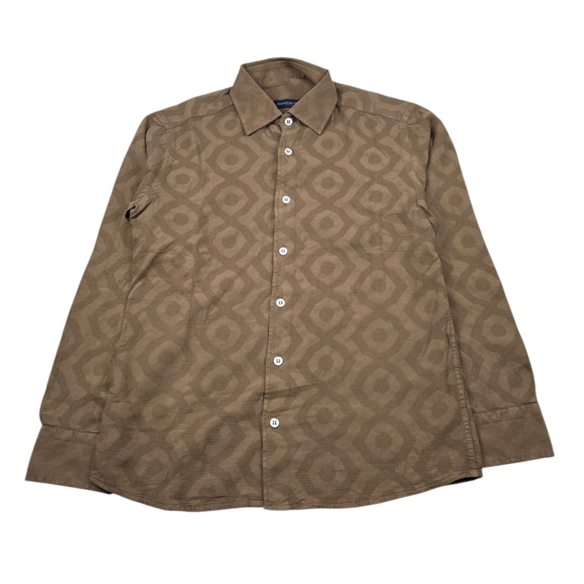 Emanuel Pris Camicia Manica Lunga tinta unita Marrone per Bambino ECM4083R MARRONE EMANUEL PRIS 