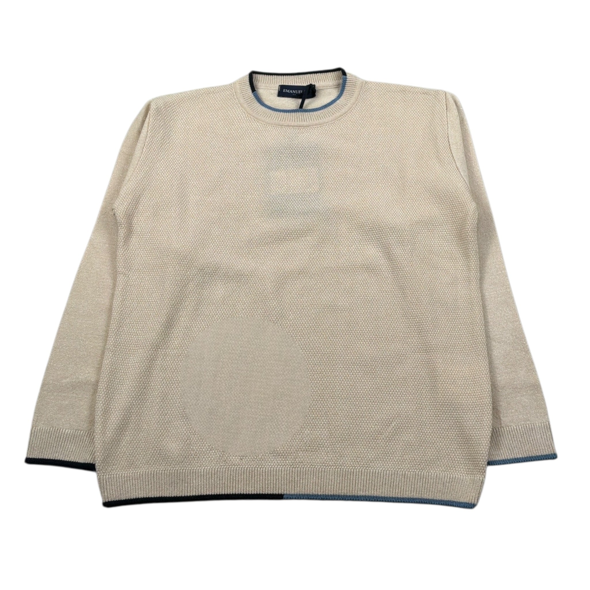 Emanuel Pris Maglia Girocollo tinta unita Beige per Bambino EMG7133B BEIGE EMANUEL PRIS 
